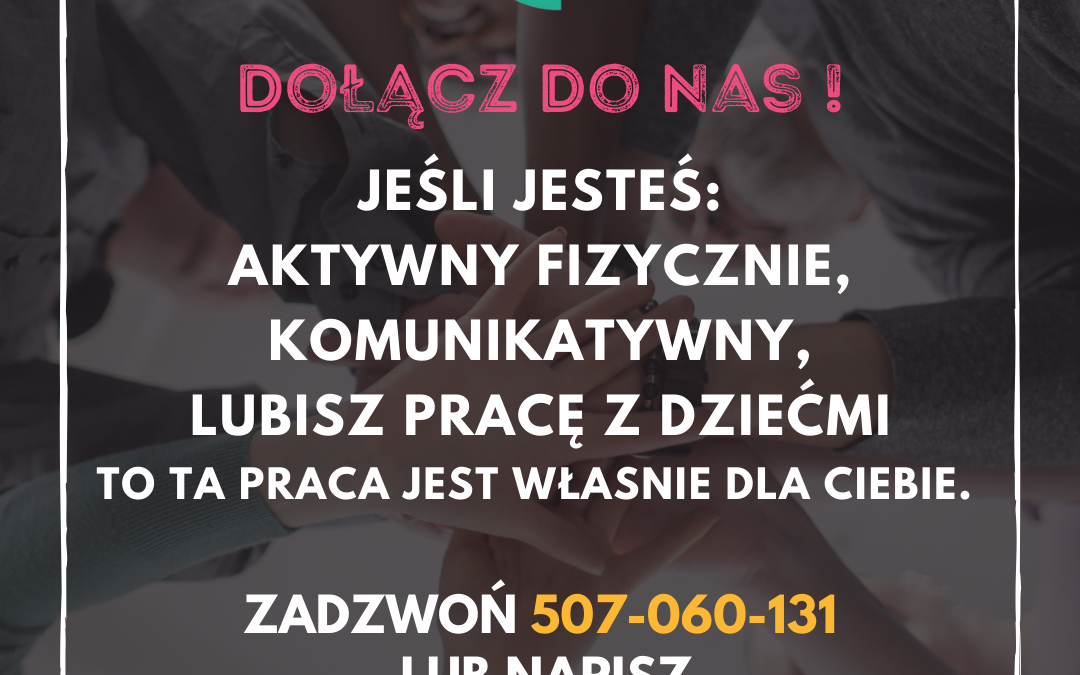 PRACA DLA INSTRUKTORÓW I ANIMATORÓW